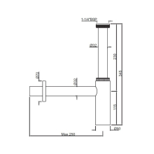 Jaquar Alive Black Chrome 2 Hole Wall Mounted Basin Mixer With Concealed Valve