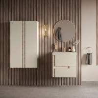 Abacus S3 Linea Concepts Wall Hung Vanity Unit Pack 450mm - Halifax Oak