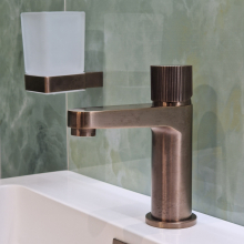 Scudo KOKO Brushed Brass Tall Basin Mixer Tap