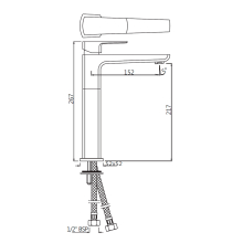 Jaquar Kubix Prime Black Chrome Toilet Roll Holder With Stainless Steel Flap 