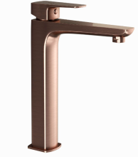 Jaquar Kubix Prime Antique Copper Tall Basin Mixer