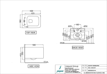 Jaquar Aria Tankless Wall Hung WC With Sensor Flush,UF Soft Close Seat Cover, Hinges, Accessories Set