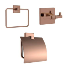 Jaquar Kubix Prime Accessories Bundle In Blush Gold PVD