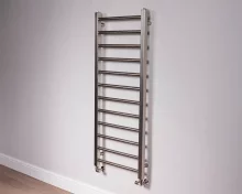 DQ Kylo 1200 x 500mm Brushed Nickel Towel Radiator