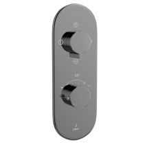 Jaquar Laguna Aquamax Concealed Black Chrome 3 Outlet Shower Valve