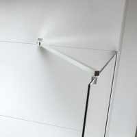 Nuie Chrome Wetroom Glass Support Arm