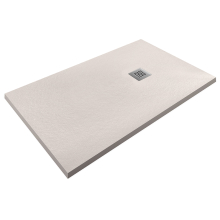 Lancia Cuttable Slate Rectangle Shower Tray - Taupe
