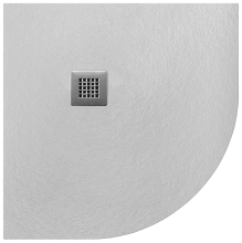 Lancia Cuttable Slate Quadrant Shower Tray - White