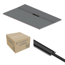 Abacus Elements Linear Uno Wet Room Kit 1800 x 900 x 30mm Offset Drain -Matt Black