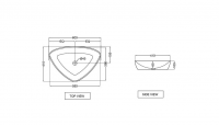 Synergy Squeble 460mm Countertop Basin