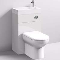 Abacot 600mm Slim Toilet Unit - Nebraska Oak