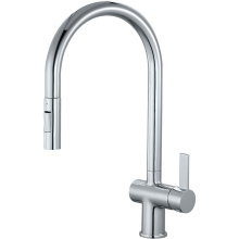 Mayhill Chrome Single Lever Pull Out Kitchen Tap