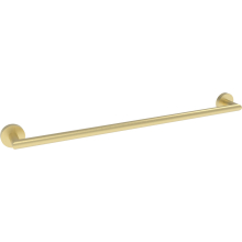 Tailored Bathrooms Melbourne Round Single Brushed Brass Towel Rail