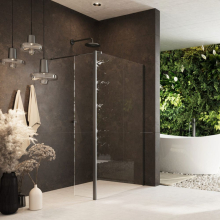 Minos Gunmetal 10mm Shower Screen