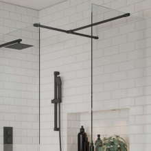 S8 Wetroom Shower Screen 760mm - Gunmetal