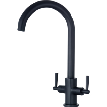 Monmouth Dual Lever Black Kitchen Tap