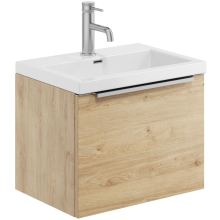 Scudo Muro 500 Davos Oak Wall Hung Vanity inc Basin