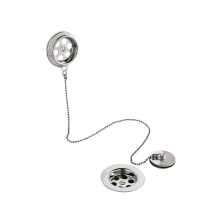 Nuie Chrome Plug & Ball Chain Bath Waste and Overflow