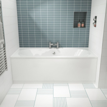 Nuie Asselby 1700 x 700 Square Double Ended Bath