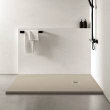 Tailored Trays Cuttable Slate Shower Tray in Sand 1200 x 800