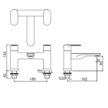 Jaquar Laguna Black Chrome Bath Spout