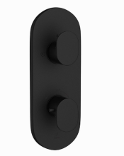 Jaquar Opal Prime Matt Black Concealed 2 Outlet Shower Valve 