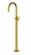 Jaquar Opal Prime Gold Bright PVD Floor Mounted Single Lever Bath Mixer 