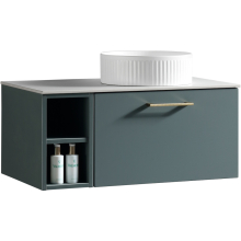 Piatta Midnight Shadow 800mm Wall Hung Vanity Unit