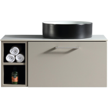 Piatta Smoked Sage 800mm Wall Hung Vanity Unit