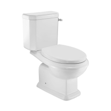 Queens Prime Rimless Close Coupled WC Side Flush Handle and Soft Close Seat by Jaquar