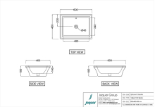 Jaquar Designer Thin Rim Round Counter Top Basin 455mm  