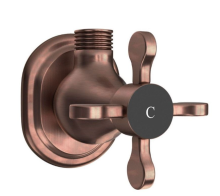 Jaquar Queens Prime Antique Copper Wall Mounted Stop Valve