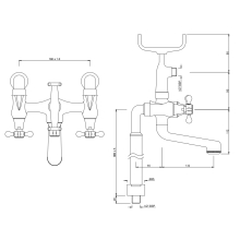 Jaquar Laguna Aquamax 2 Black Chrome Outlet Thermostatic Shower Mixer Complete Set 