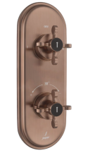 Jaquar Queens Prime Aquamax 3 Outlet Antique Copper Thermostatic Shower Mixer  