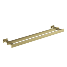 Artize Quadra 600mm Long Antique Bronze Twin Towel Rail   