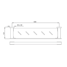 Artize Quadra Chrome Double Robe Hook  