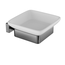 Artize Quadra Black Chrome Soap Dish And Holder 