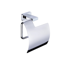 Artize Quadra Chrome Toilet Roll Holder With Cover