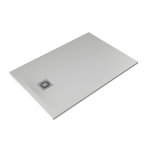 RAK Feeling 1200 x 800mm White Stone Resin Shower Tray - Cut To Size