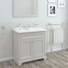 Bayswater 1200mm Traditional Curved Basin Cabinet - Pointing White