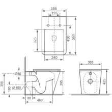 Synergy Bleu 325mm Cusp Countertop Basin