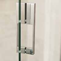 Roman Liberty 1400 x 800mm Hinged Shower Door with Side and In-Line Panels - 8mm Glass