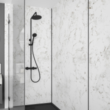 Wetwall Alloy Roman Marble Shower Panel