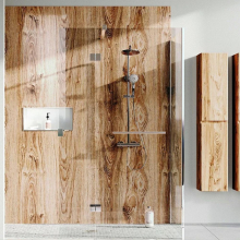 Multipanel Linda Barker Salvaged Planked Elm Shower Panels