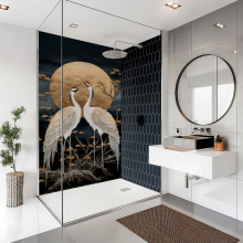 SplashBax Shower Panel Onyx Summer Sky