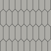 SplashBax Shower Panel Elongated Hexagon Cloudy Grey