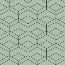 SplashBax Shower Panel Abstract Hexagon Sage Green