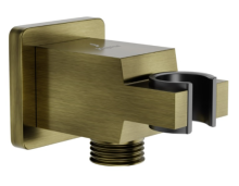 Jaquar Square Wall Outlet With Handset Holder In Antique Bronze