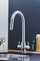 Rievaulx Chrome Pull Out Kitchen Sink Mixer Tap 