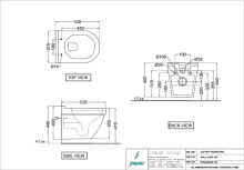 Jaquar Opal Prime Tankless Wall Hung WC With Sensor Flush